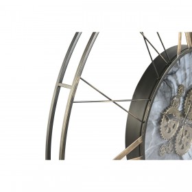 Orologio da Parete Home ESPRIT Bianco Dorato Metallo 140 x 9 x 140 cm