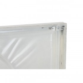 Decorazione da Parete Home ESPRIT Bianco Dorato Astratto 72,7 x 2,5 x 100,5 cm (2 Unità)