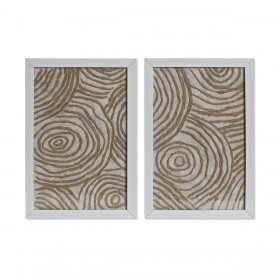 Quadro Home ESPRIT Bianco Naturale Moderno 20 x 2 x 30 cm