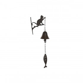 Campana Home ESPRIT Marrone Nero Ferro 15,7 x 7,5 x 42 cm