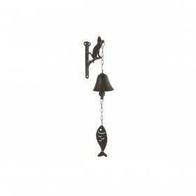 Campana Home ESPRIT Marrone Nero Ferro 15,7 x 7,5 x 42 cm