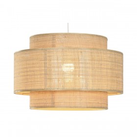 Lampadario Home ESPRIT Marrone Bambù 50 W 56 x 56 x 37 cm