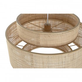 Lampadario Home ESPRIT Marrone Bambù 50 W 56 x 56 x 37 cm