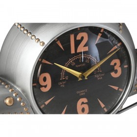 Orologio da Parete Home ESPRIT Dorato Argentato Metallo Aereo Vintage 114 x 11 x 40 cm