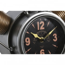 Orologio da Parete Home ESPRIT Dorato Argentato Metallo Eliche Vintage 63 x 12 x 55 cm