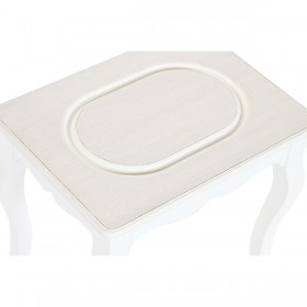 Tavolo aggiuntivo Home ESPRIT Bianco Grigio chiaro 53 x 35 x 47 cm