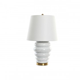 Lampada da tavolo Home ESPRIT Bianco Dorato 50 W 220 V