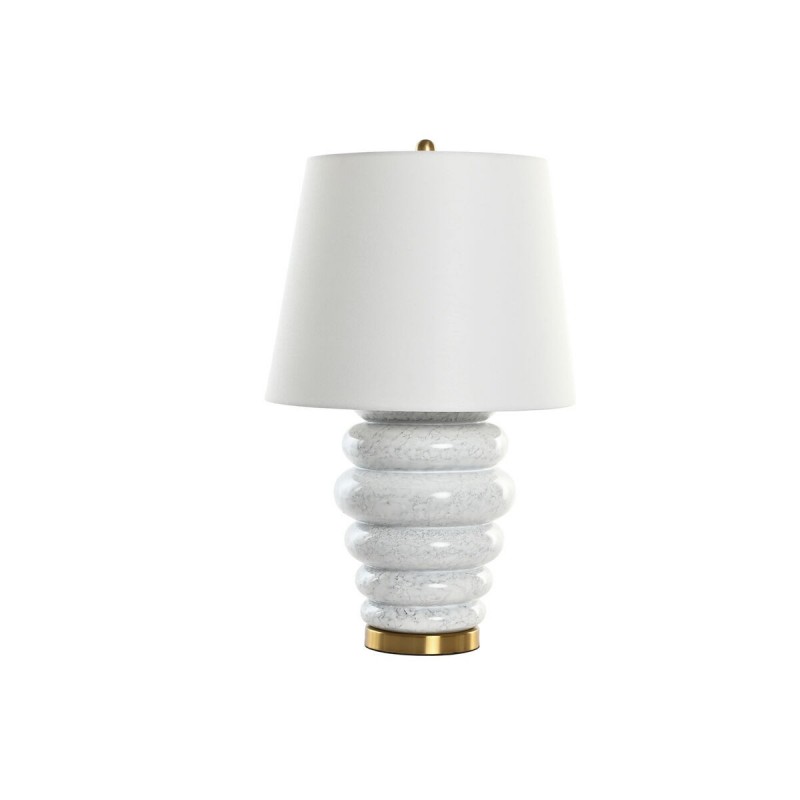 Lampada da tavolo Home ESPRIT Bianco Dorato 50 W 220 V
