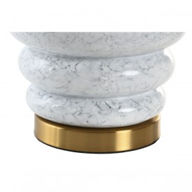 Lampada da tavolo Home ESPRIT Bianco Dorato 50 W 220 V