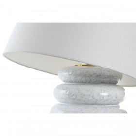 Lampada da tavolo Home ESPRIT Bianco Dorato 50 W 220 V