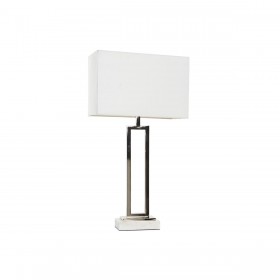Lampada da tavolo Home ESPRIT Bianco Argentato 50 W 220 V