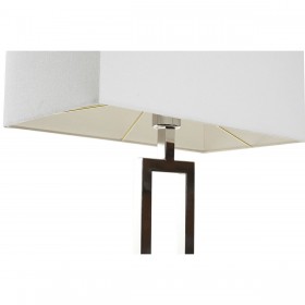 Lampada da tavolo Home ESPRIT Bianco Argentato 50 W 220 V
