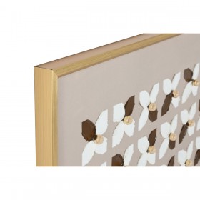 Quadro Home ESPRIT Bianco Beige Dorato Moderno Città 90 x 3,5 x 120 cm (2 Unità)