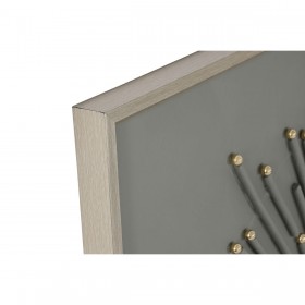 Quadro Home ESPRIT Bianco Beige Astratto Moderno 100 x 3,5 x 100 cm (2 Unità)