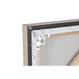 Quadro Home ESPRIT Bianco Beige Astratto Moderno 100 x 3,5 x 100 cm (2 Unità)