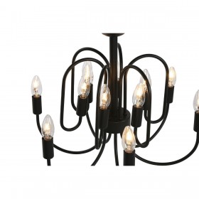 Lampadario Home ESPRIT Nero Metallo 54 x 54 x 46 cm