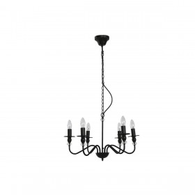 Lampadario Home ESPRIT Nero Metallo 25 W 54 x 54 x 46 cm