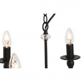 Lampadario Home ESPRIT Nero Metallo 25 W 54 x 54 x 46 cm