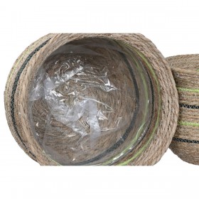 Vaso Home ESPRIT Marrone Verde Fibra Arabo 44 x 44 x 33 cm (6 Unità)