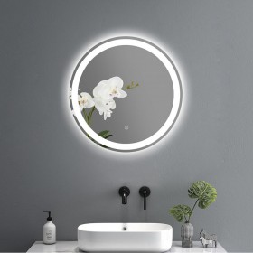 Specchio da parete Home ESPRIT Cristallo 80 x 0,5 x 80 cm