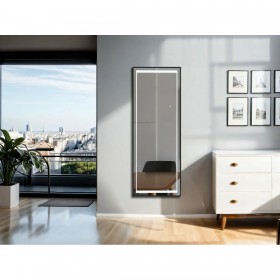 Specchio spogliatoio Home ESPRIT Nero Alluminio 50 x 2 x 150 cm