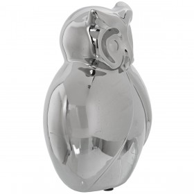 Statua Decorativa Alexandra House Living Argentato Ceramica Gufo
