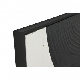 Quadro Home ESPRIT Bianco Nero Astratto 103 x 4,3 x 143 cm (2 Unità)