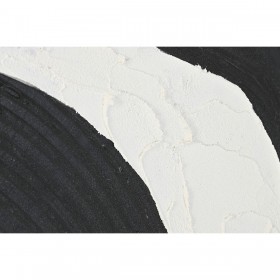 Quadro Home ESPRIT Bianco Nero Astratto 103 x 4,3 x 143 cm (2 Unità)