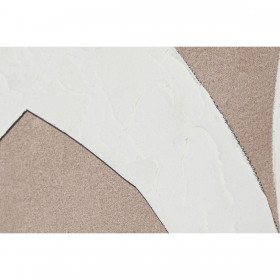 Quadro Home ESPRIT Bianco Beige Astratto 103 x 4,3 x 103 cm (2 Unità)