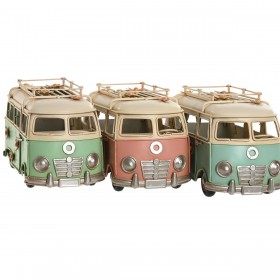Statua Decorativa Home ESPRIT Azzurro Verde Rosa Vintage 20 x 9 x 11 cm (3 Unità)