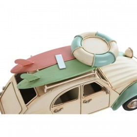 Statua Decorativa Home ESPRIT Azzurro Verde Rosa Vintage 28 x 11 x 11,5 cm (3 Unità)
