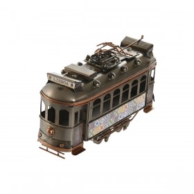 Statua Decorativa Home ESPRIT Dorato Argentato Treno Vintage 20 x 7 x 12 cm