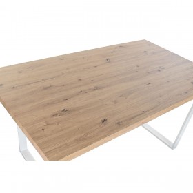 Tavolo da Pranzo Home ESPRIT Marrone Nero Ferro Legno MDF 160 x 90 x 75 cm