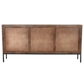 Credenza Home ESPRIT Bianco Metallo Legno di mango 180 x 40 x 85 cm
