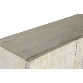 Armadio Home ESPRIT Bianco Nero Metallo Legno di mango 180 x 40 x 160 cm