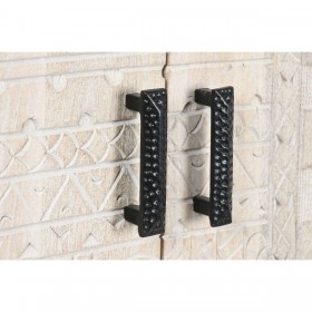 Armadio Home ESPRIT Bianco Nero Metallo Legno di mango 180 x 40 x 160 cm