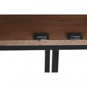 Armadio Home ESPRIT Bianco Nero Metallo Legno di mango 180 x 40 x 160 cm
