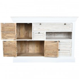 Cassettiera Home ESPRIT Bianco Consumato 115 x 40 x 80 cm