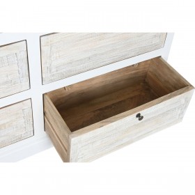 Cassettiera Home ESPRIT Bianco Naturale 150 x 40 x 100 cm