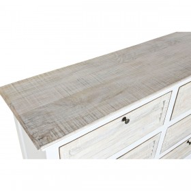 Cassettiera Home ESPRIT Bianco Naturale 150 x 40 x 100 cm