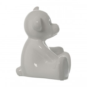 Statua Decorativa Alexandra House Living Bianco Ceramica Orso