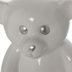Statua Decorativa Alexandra House Living Bianco Ceramica Orso