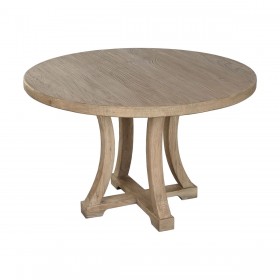 Tavolo da Pranzo Home ESPRIT Naturale Legno di olmo 120 x 120 x 76 cm