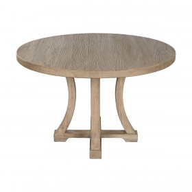 Tavolo da Pranzo Home ESPRIT Naturale Legno di olmo 120 x 120 x 76 cm