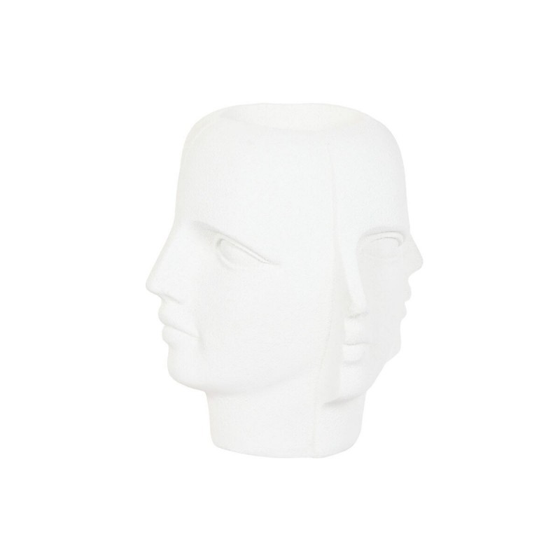 Vaso Home ESPRIT Bianco Magnesio Moderno Viso 49 x 49 x 50 cm