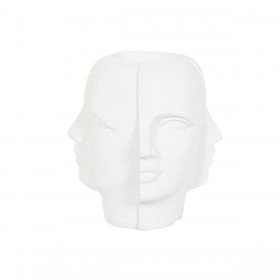 Vaso Home ESPRIT Bianco Magnesio Moderno Viso 49 x 49 x 50 cm