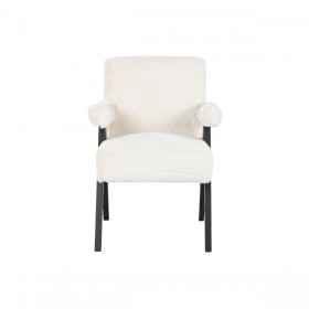 Poltrona Home ESPRIT Bianco Legno 54 x 64 x 86 cm