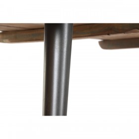Tavolo da Pranzo Home ESPRIT Nero Naturale Ferro Legno Riciclato 180 x 90 x 76 cm