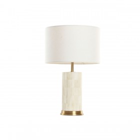 Lampada da tavolo Home ESPRIT Bianco Beige Dorato 50 W 220 V
