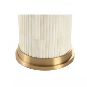 Lampada da tavolo Home ESPRIT Bianco Beige Dorato 50 W 220 V